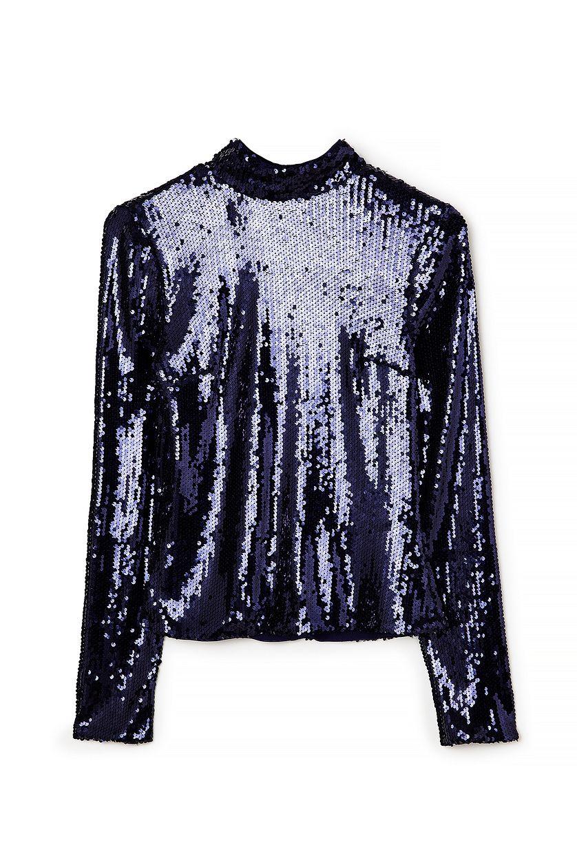 Long Sleeve Sequin Top Product Image