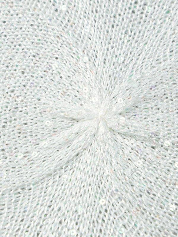 Sequin Cutout Knit Tank Top Product Image