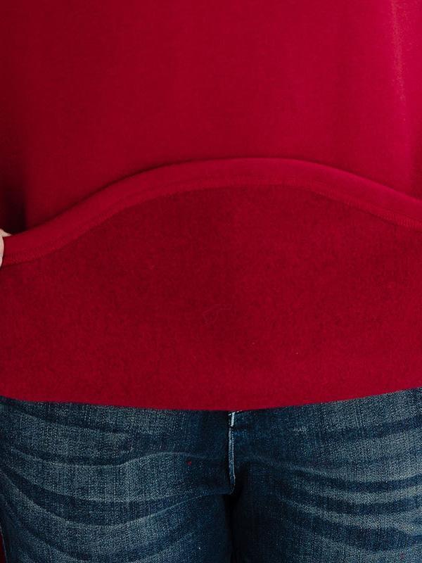 Loose Turtleneck Cropped Sweatshirt Product Image