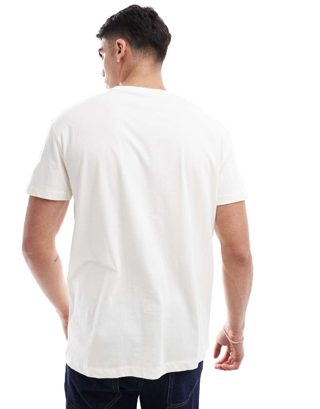 Polo Ralph Lauren Sport capsule large chest flag logo t-shirt classic oversized fit in cream Product Image