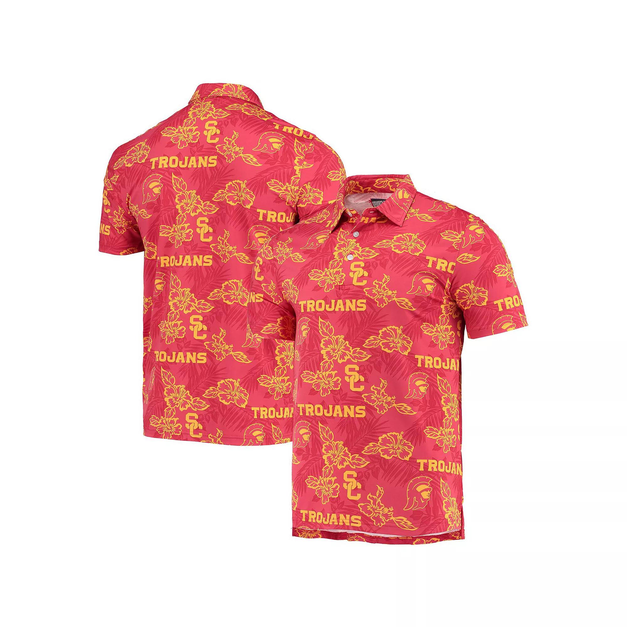 Men's Reyn Spooner Cardinal USC Trojans Performance Polo,  Product Image