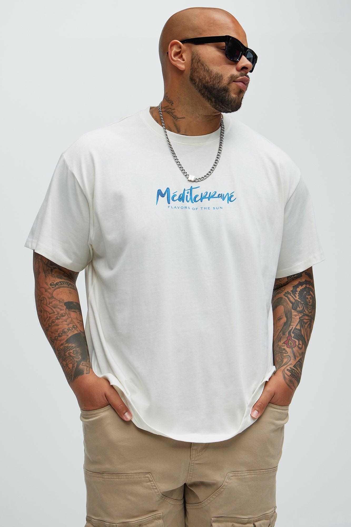 Mediterrane Short Sleeve Tee - Cream Product Image