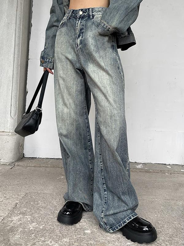 Versatile Distressed High Rise Boyfriend Jeans Product Image