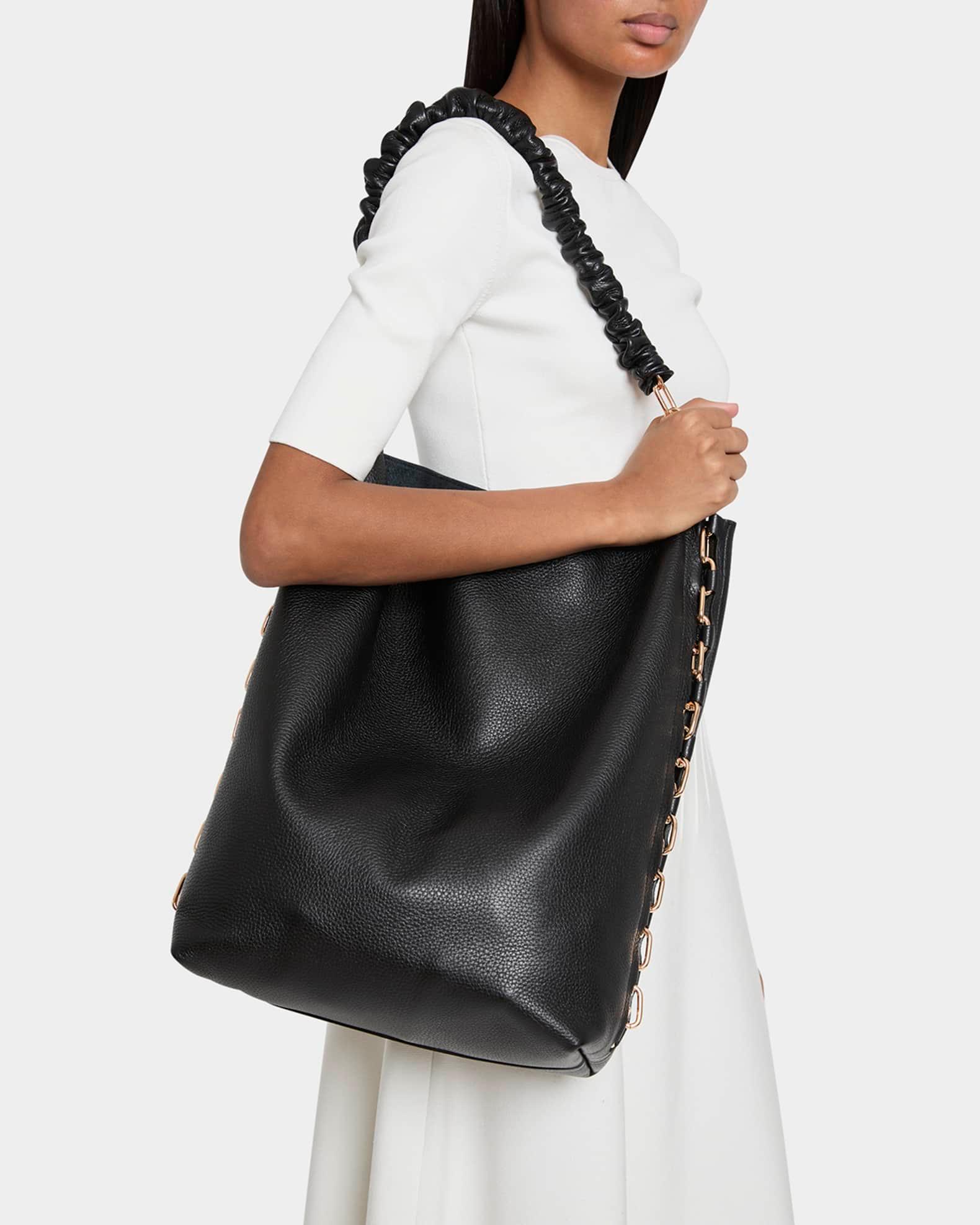 Chain Leather Tote Bag Product Image