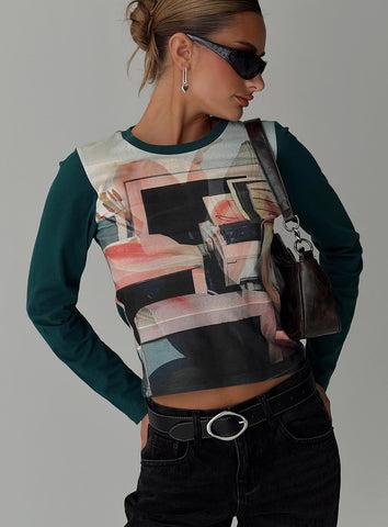 Sonique Long Sleeve Top Multi Product Image