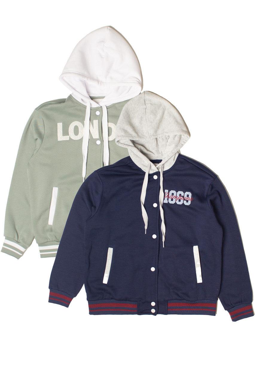 Hooded Varsity Sweatshirt Product Image