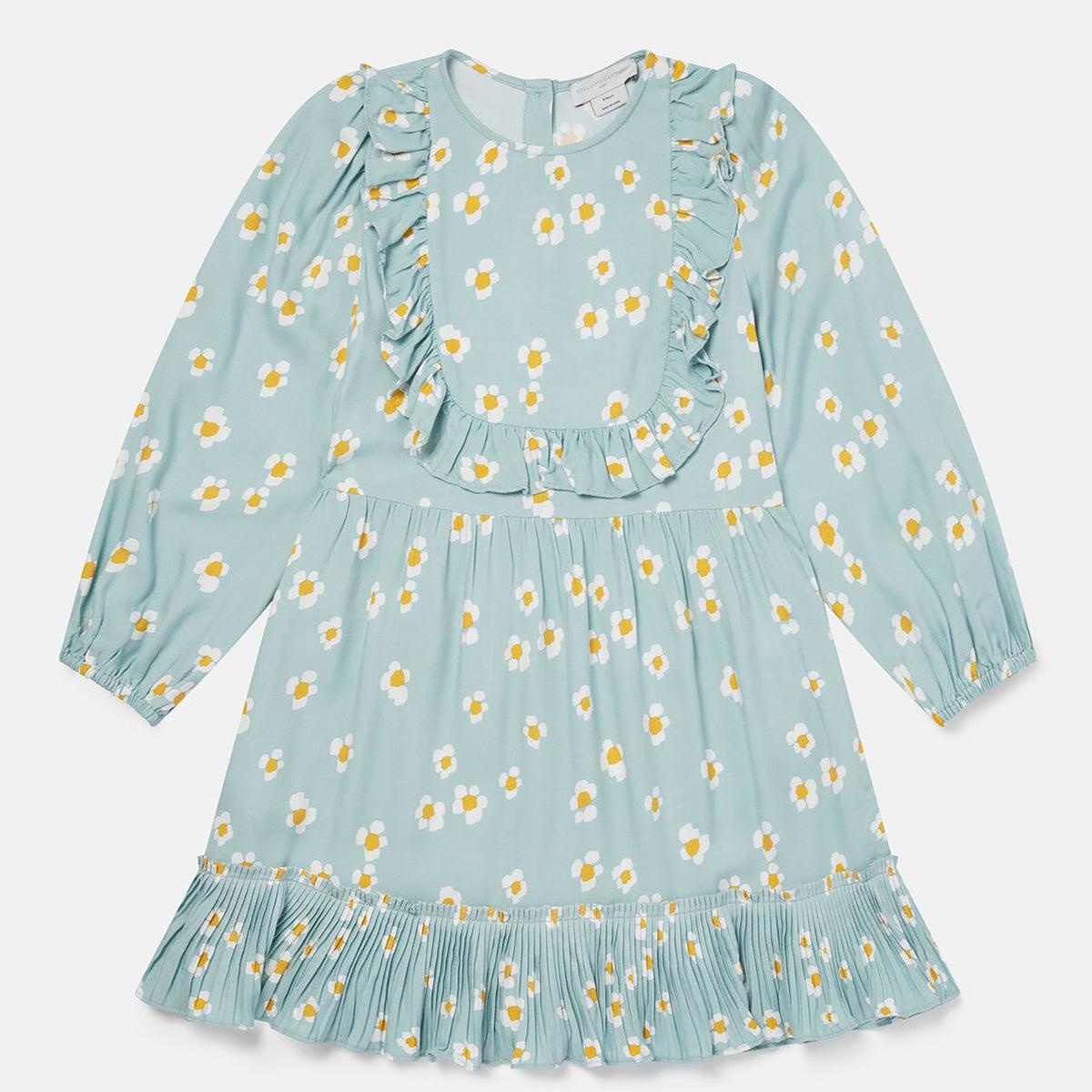 Stella McCartney Daisy Print Frill Twill Dress Product Image