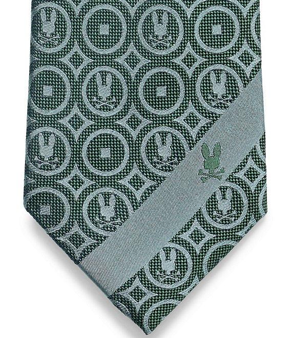 Psycho Bunny Bunny Medallion Print Traditional 3 1/4#double; Silk Tie Product Image