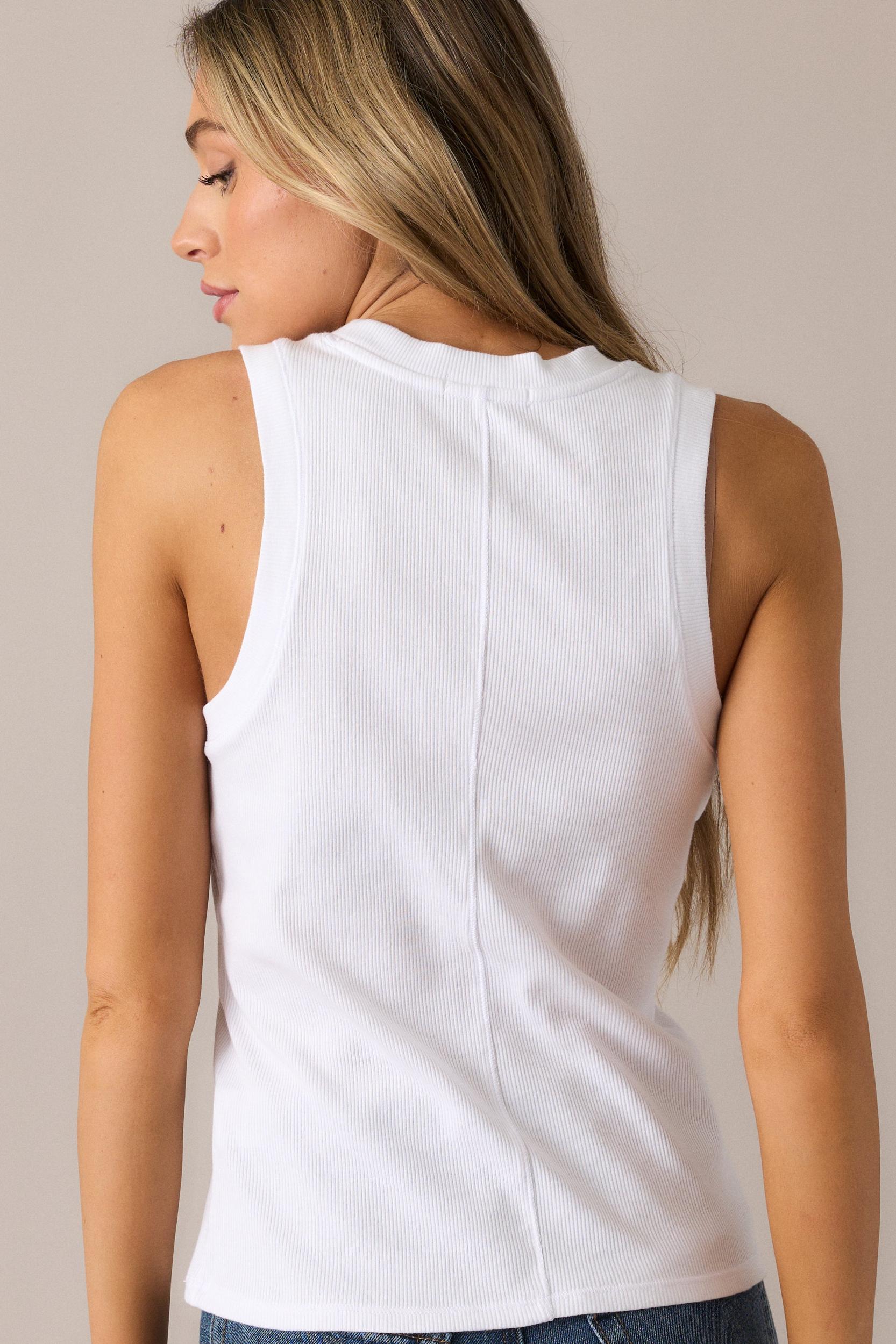 Z Supply White Sirena Rib Tank Product Image