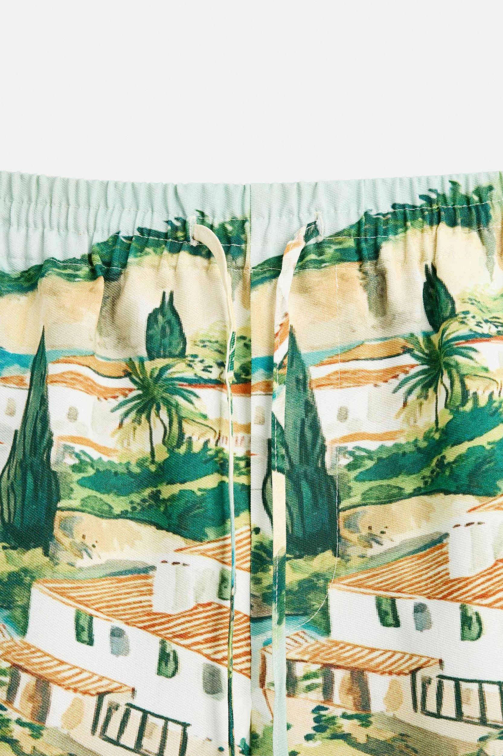 LANDSCAPE PRINT SHORTS Product Image