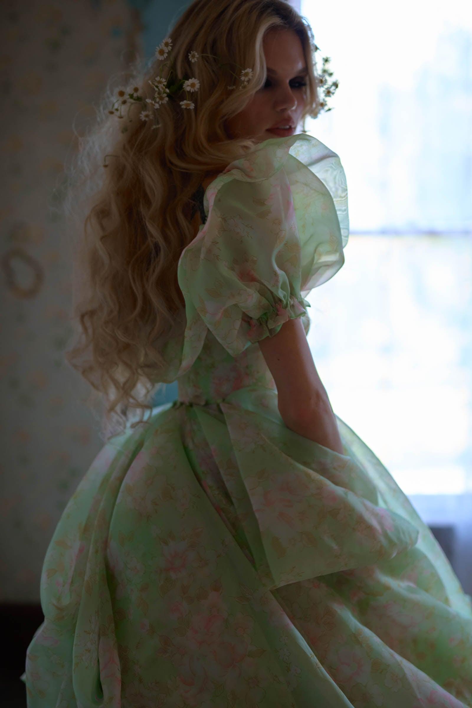 The Acid Trip In Bloom Bridal Gown Product Image