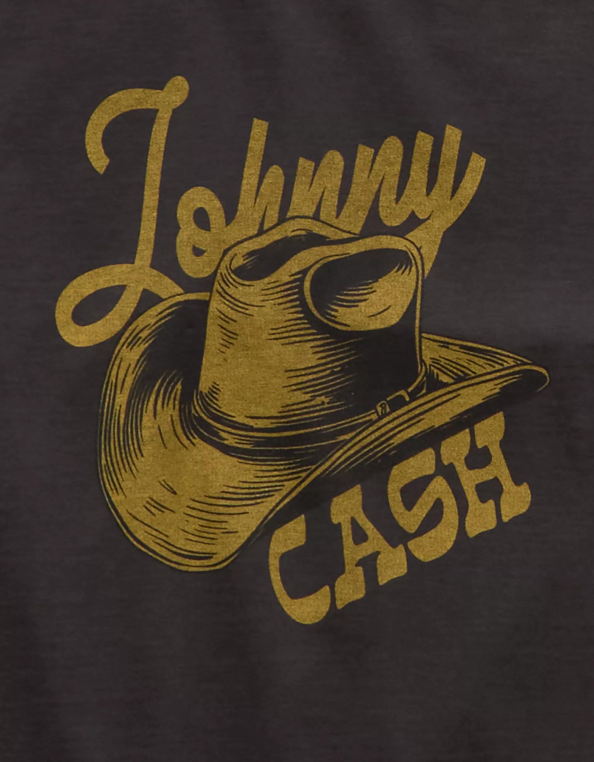 AE Boxy Johnny Cash Graphic T-Shirt Product Image