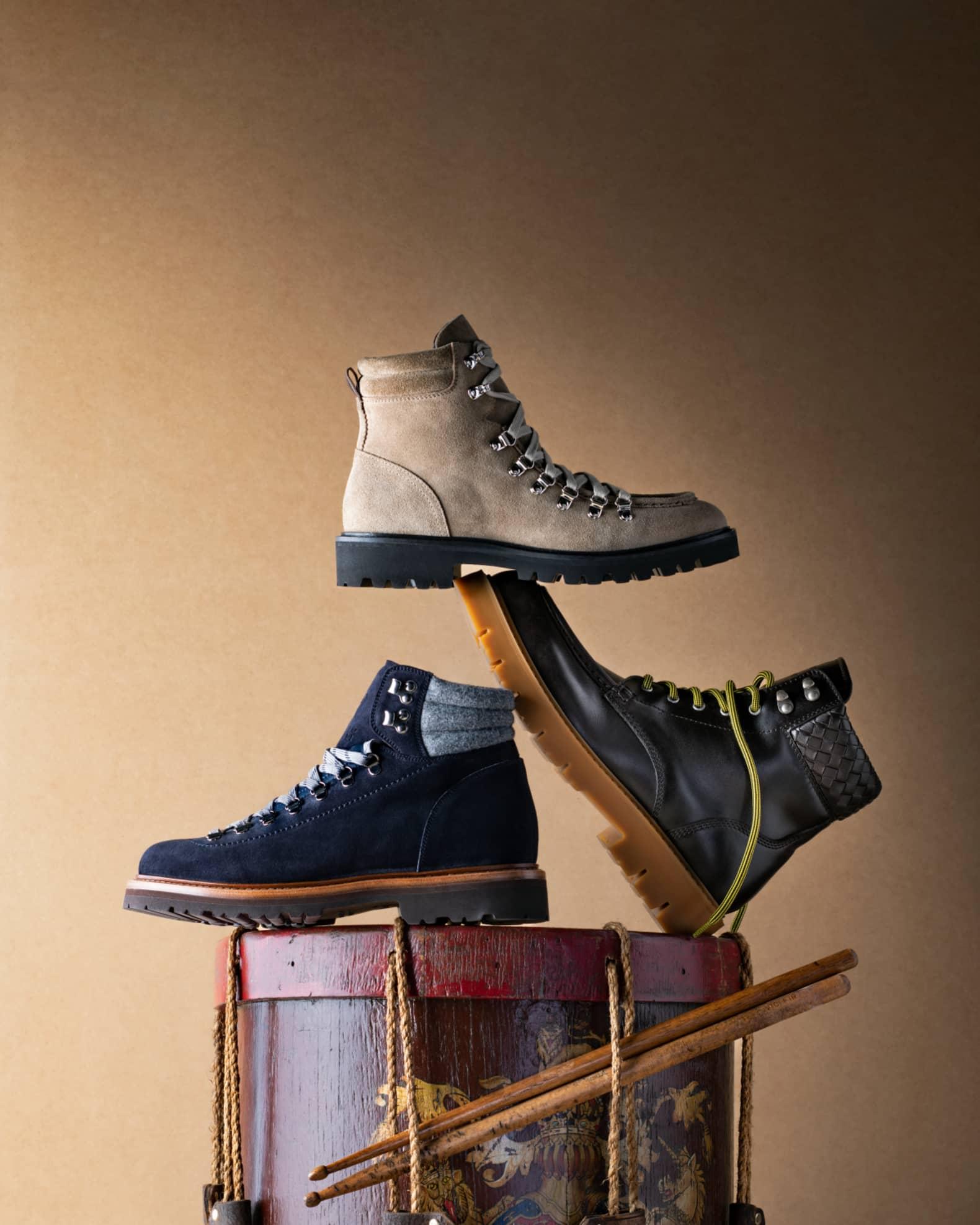 Men's Haddock Leather Lace-Up Boots Product Image