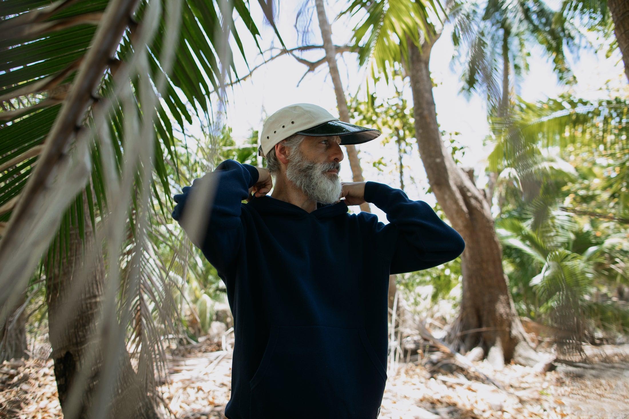 Wharf Knit Hoodie in Navy Product Image