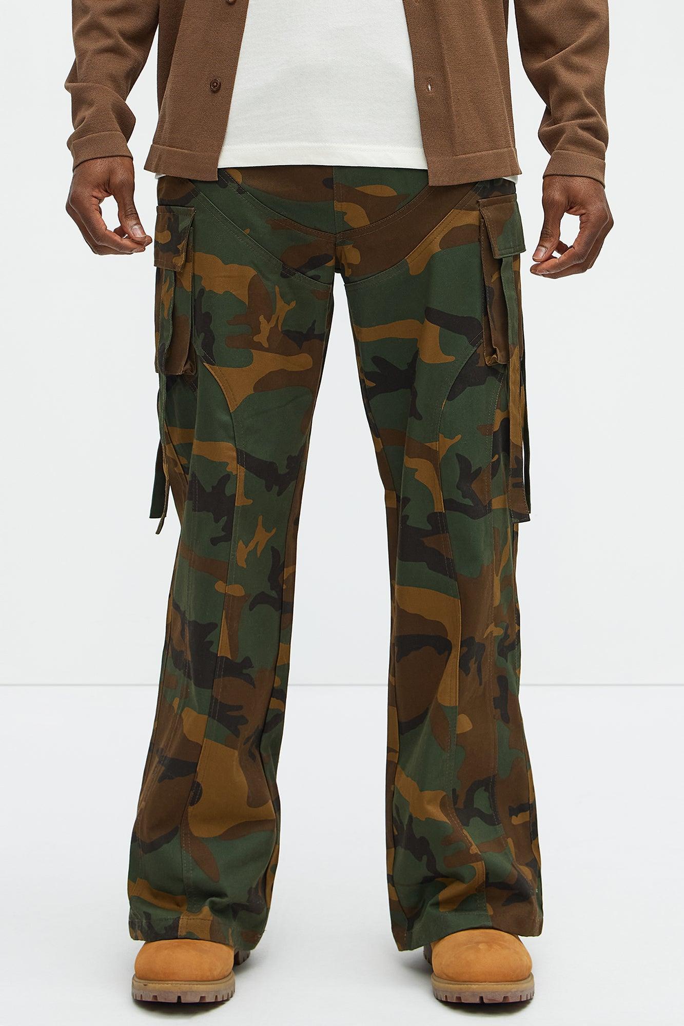 Relaxed Straight No More Waiting Cargo Pants - Camouflage Product Image
