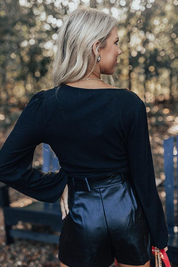 World's Apart Crop Top In Black Product Image