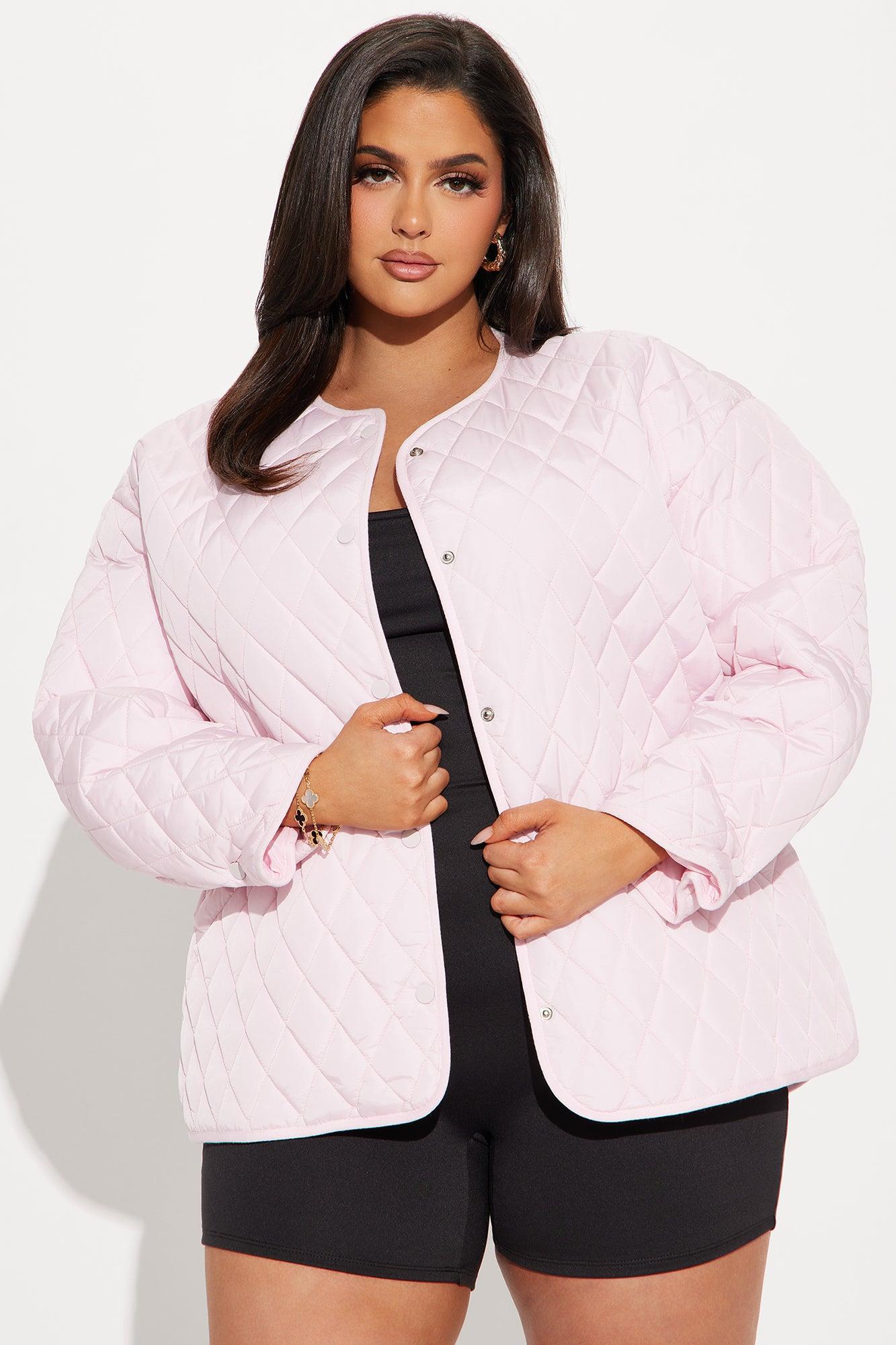 Mountain Highs Quilted Lightweight Jacket - Blush Female Product Image
