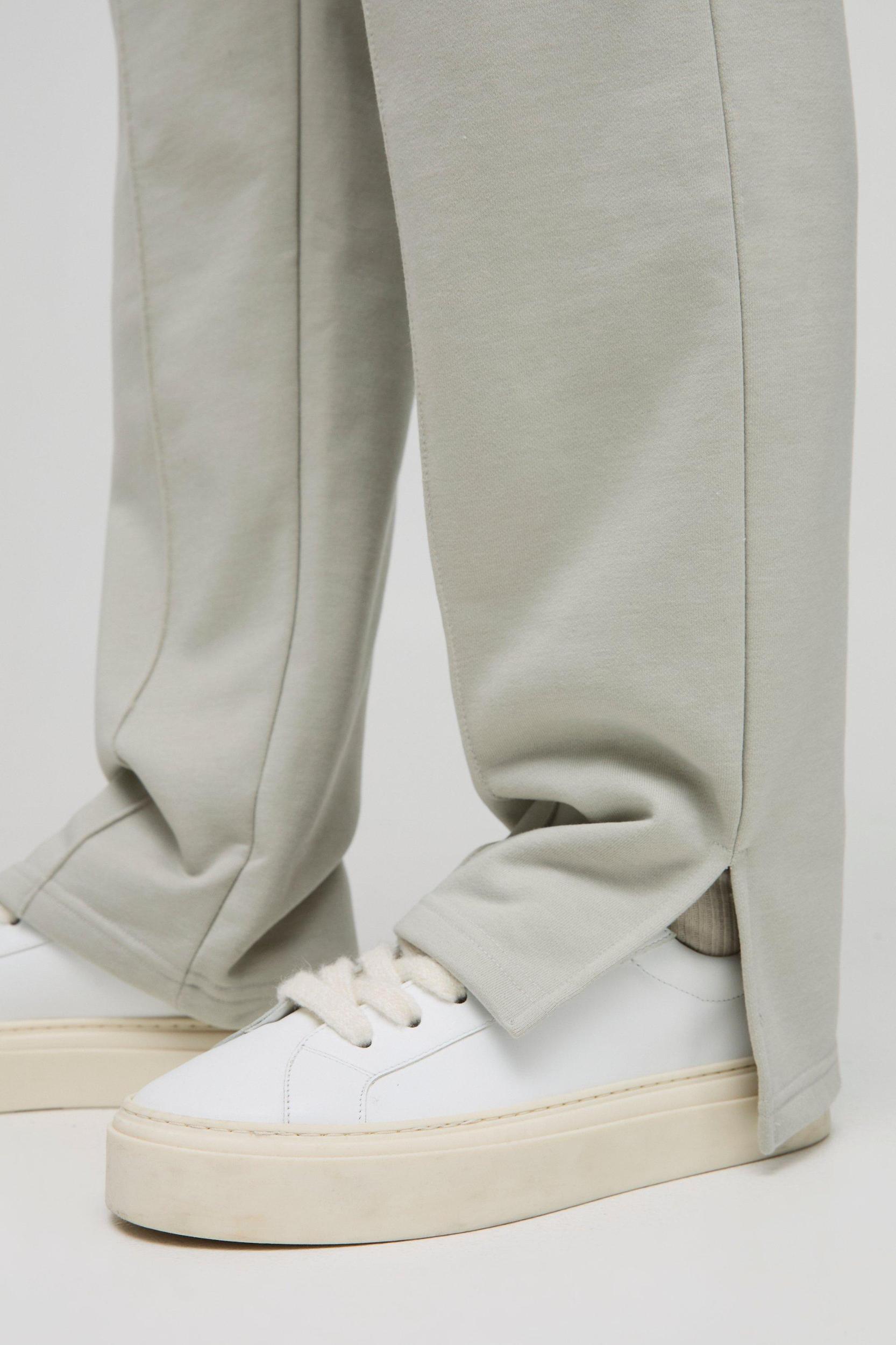 Relaxed Edizione Heavyweight Pintuck Split Hem Sweatpants | boohooMAN USA Product Image