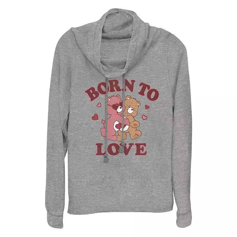 Women's Care Bears Born To Love Cowlneck Graphic Lightweight Long Sleeve,  Product Image