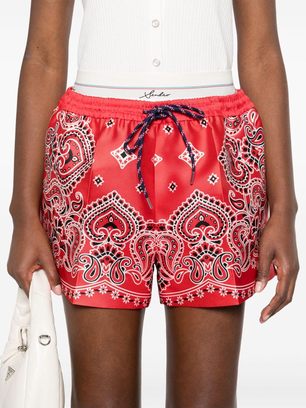 bandana-print shorts Product Image