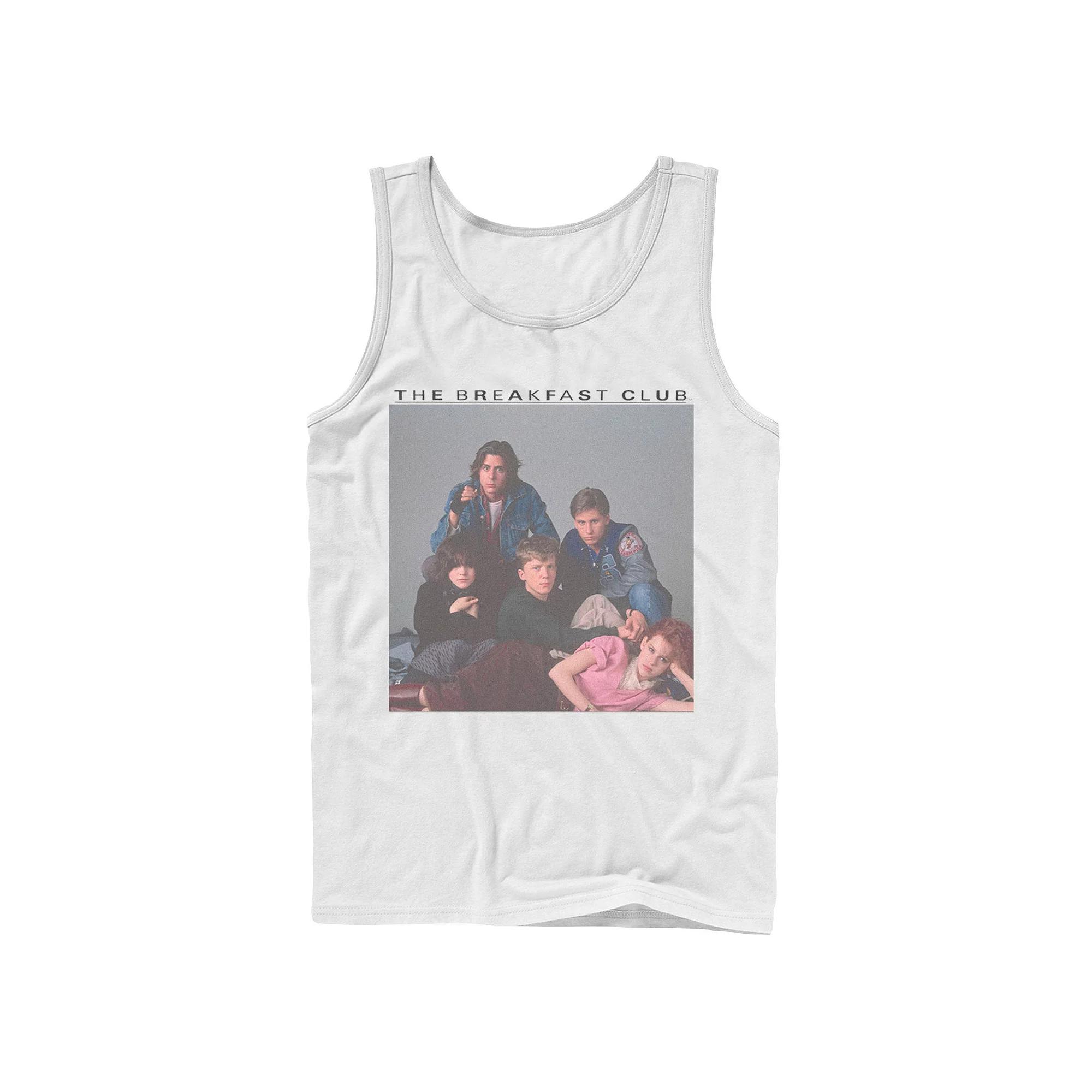 Men's Breakfast Club Group Portrait Old School Tank Top, Size: Large, White Product Image