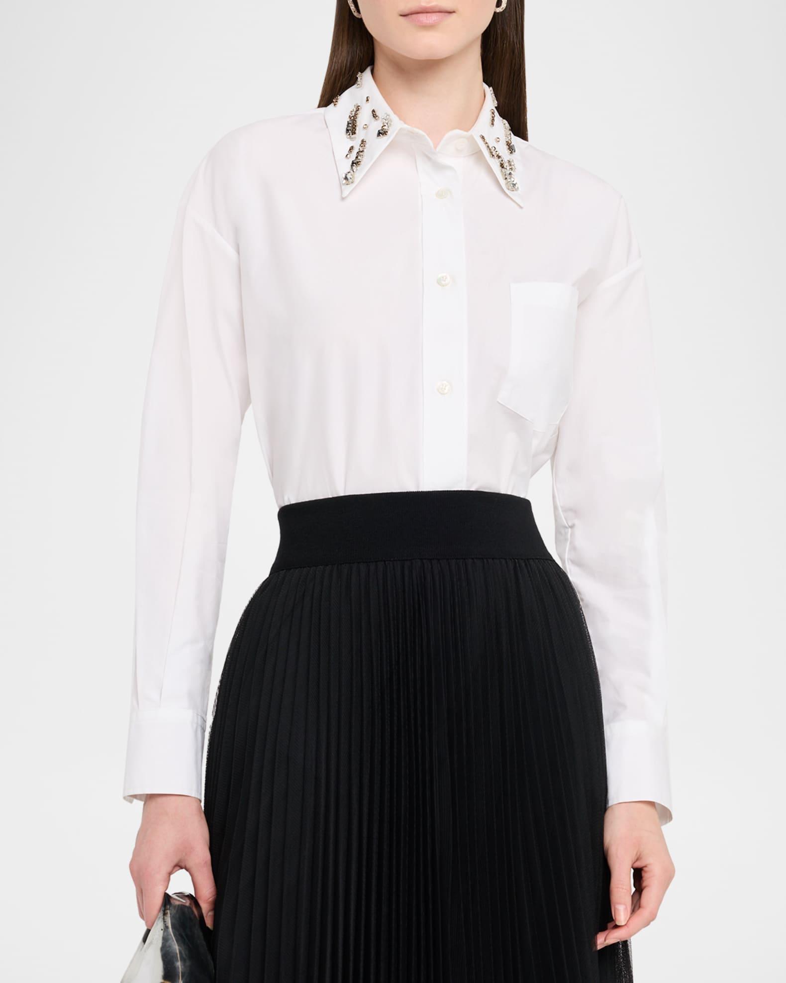 Crystal-Embellished Cotton Shirt Product Image