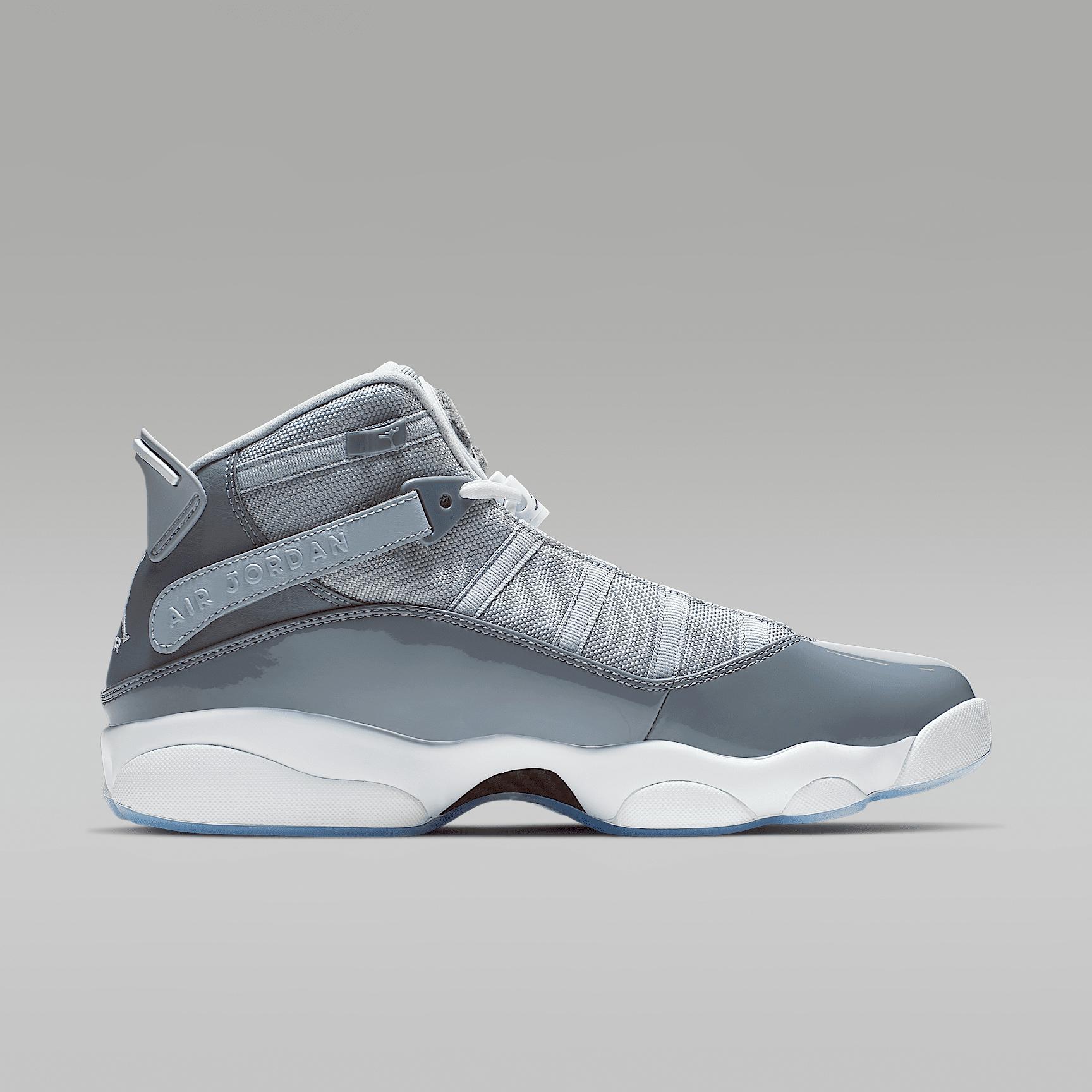 Jordan Mens Jordan 6 Rings - Mens Shoes Cool Grey/White/Wolf Grey Product Image