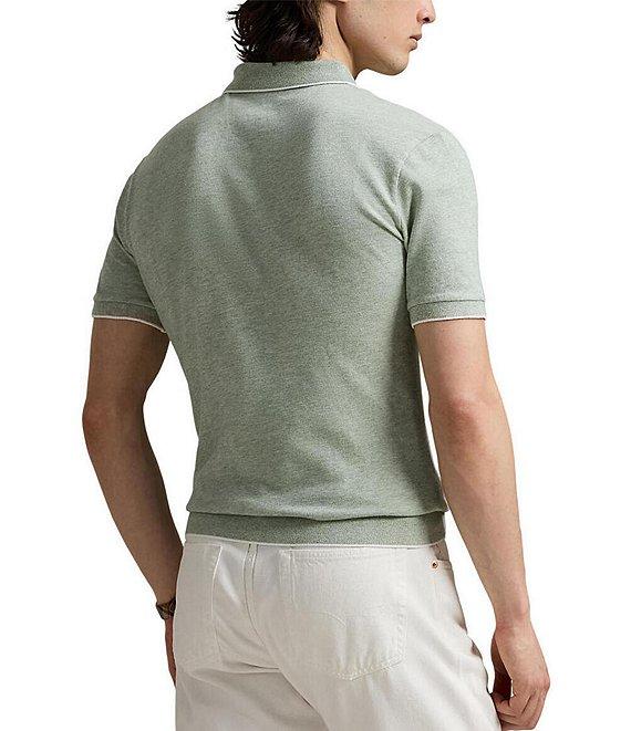 Polo Ralph Lauren Mesh-Knit Jersey Polo Shirt Product Image