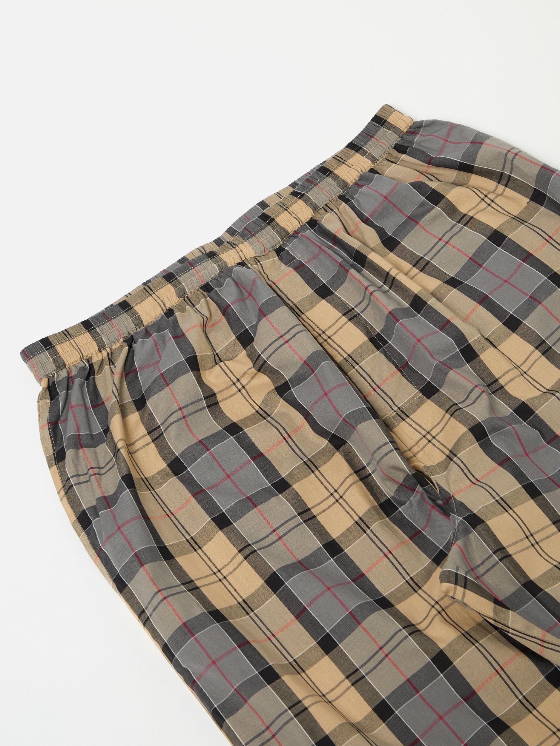 Sand Tartan Check Long Pyjama Set Product Image