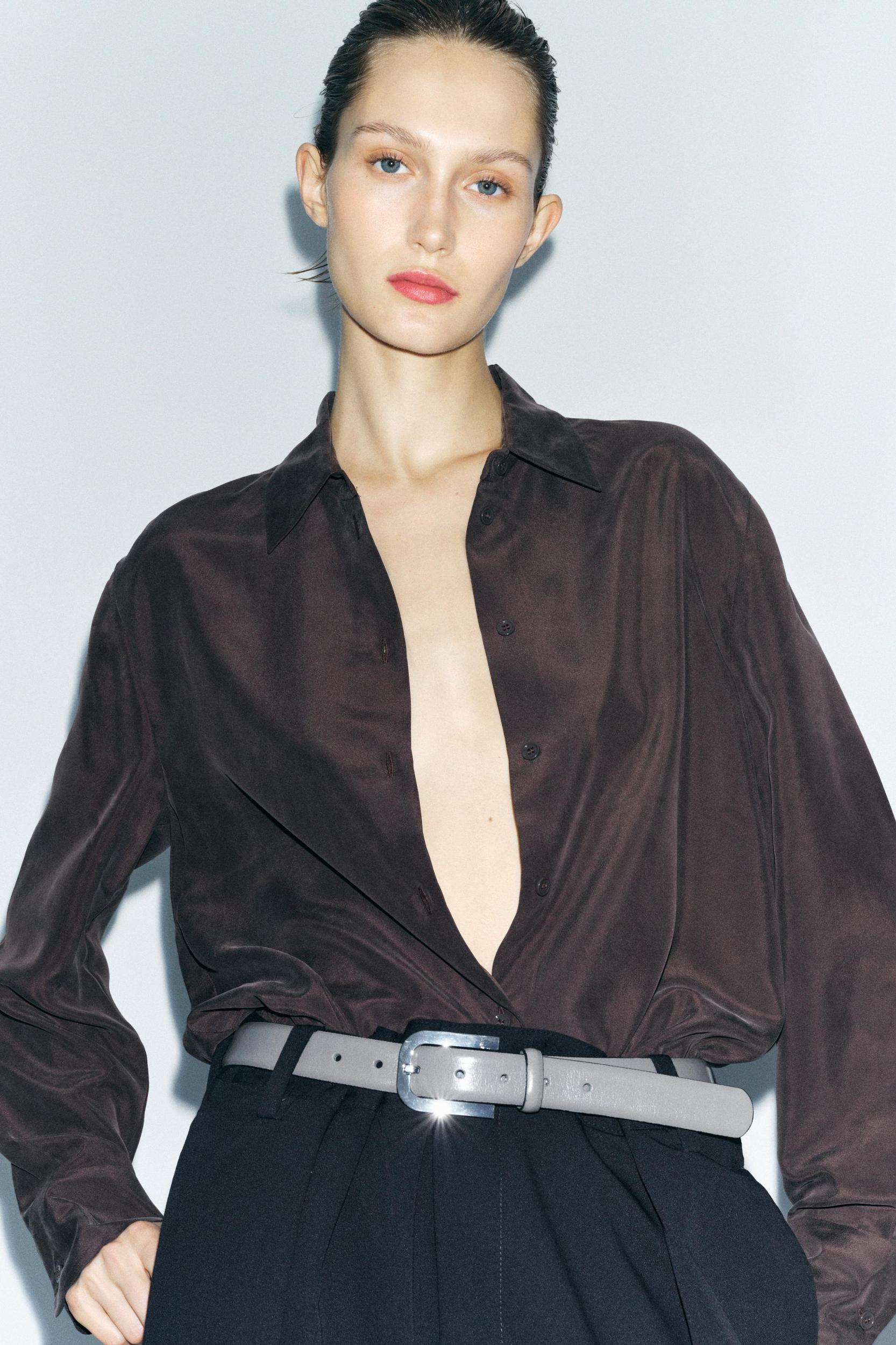 METAL BUCKLE LEATHER BELT Product Image