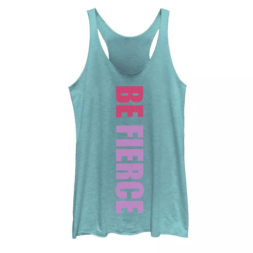 Juniors' Be Fierce Vertical Graphic Tank Top, Girl's,  Product Image