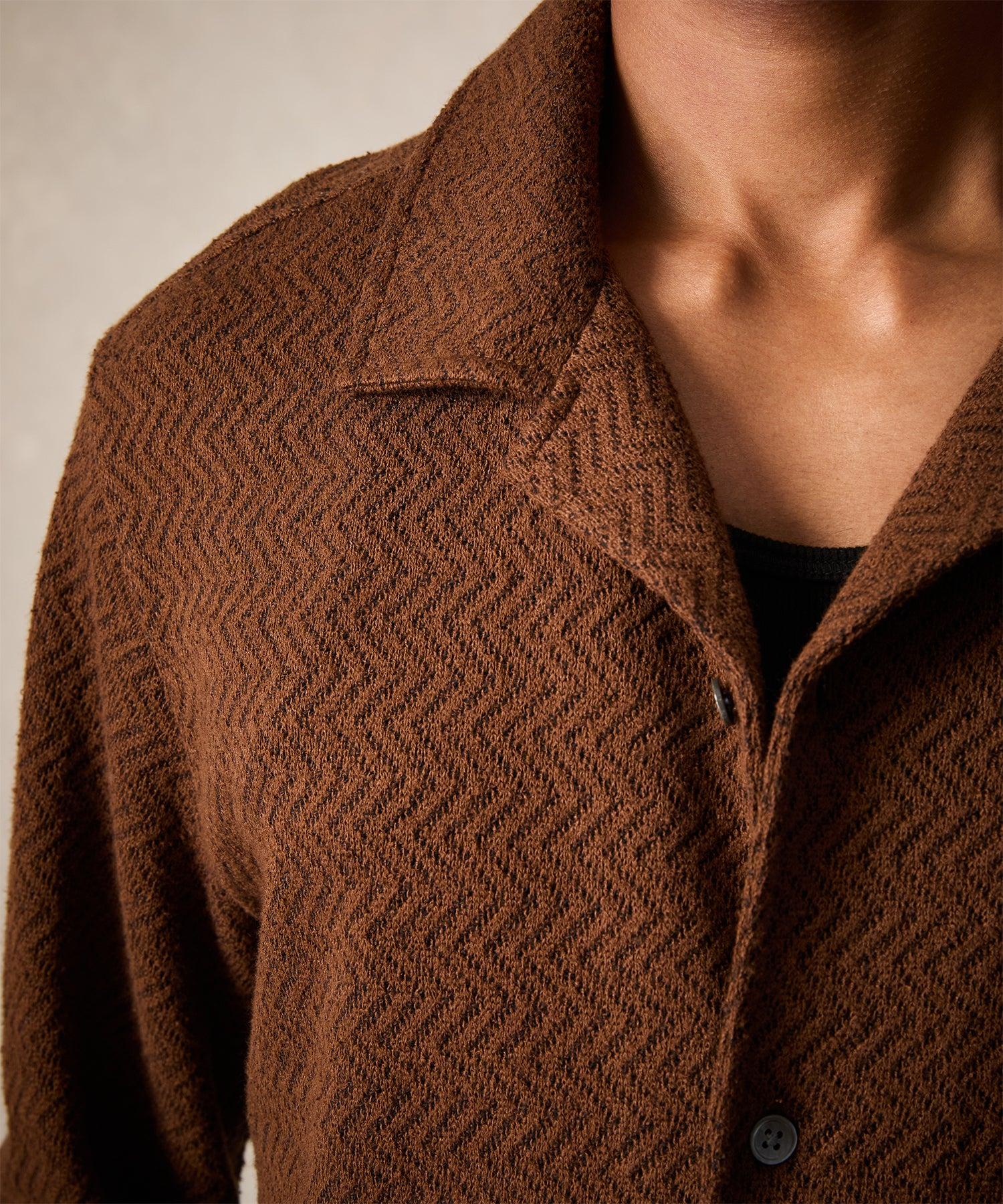 Zigzag Knit Shirt Product Image