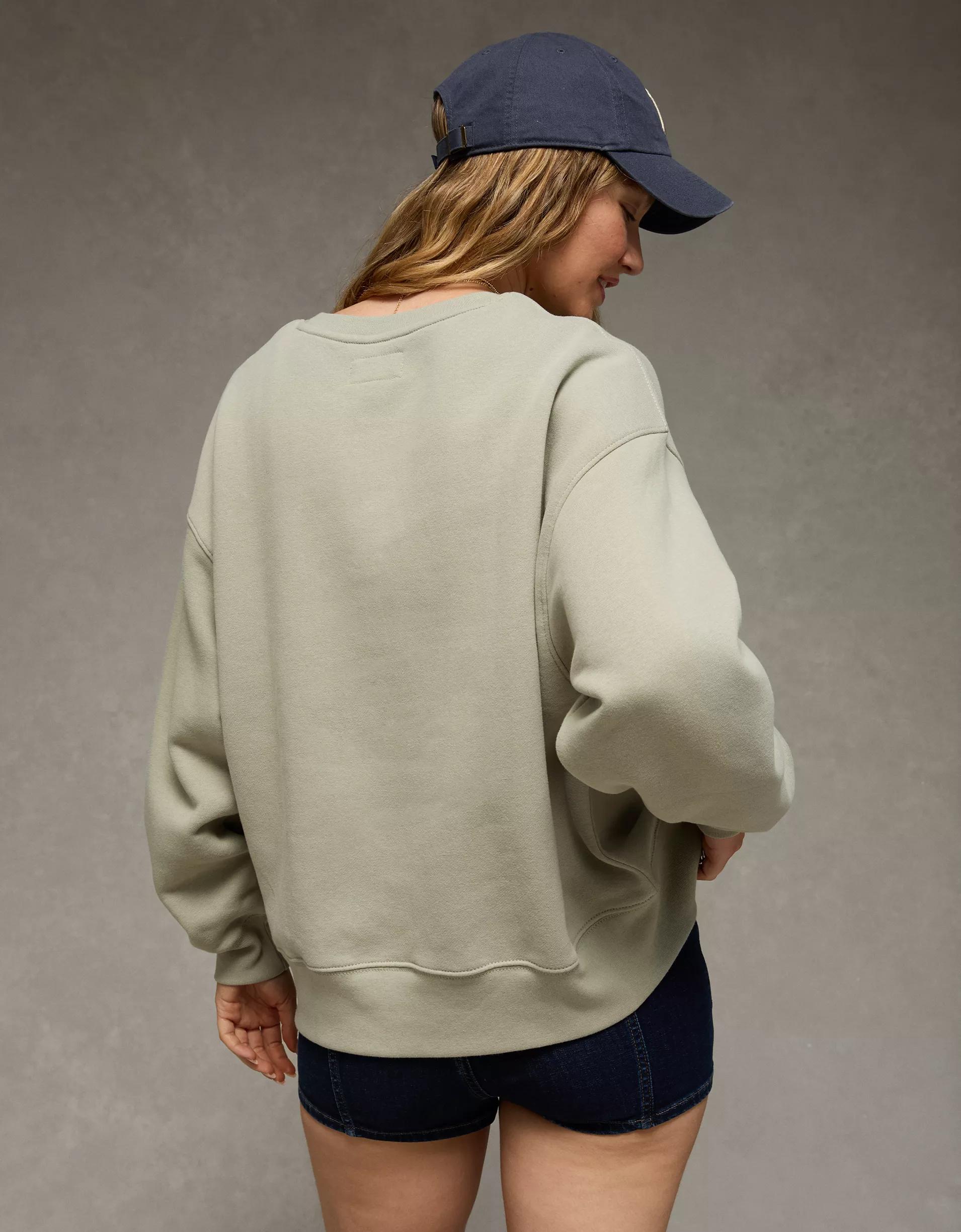 AE Everyday Luxe Crew Neck Sweatshirt Product Image