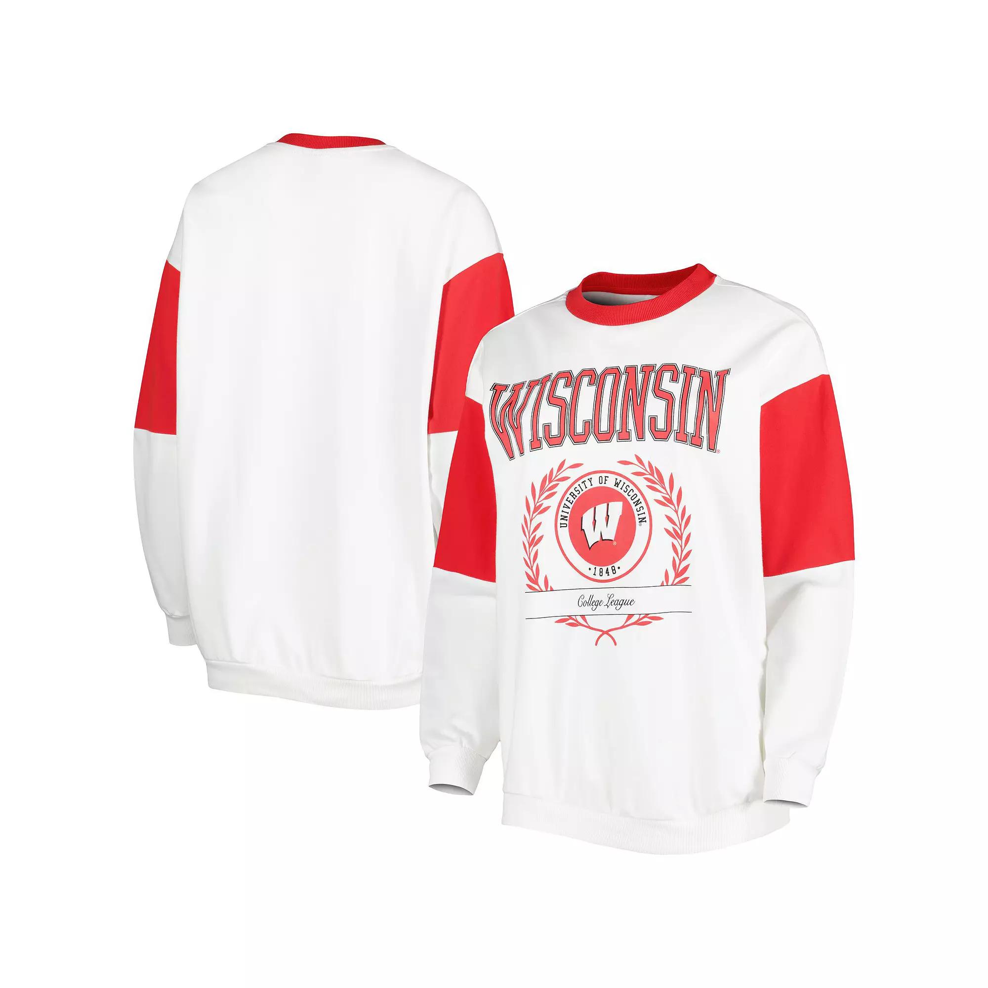 Women's Gameday Couture White Wisconsin Badgers It's A Vibe Dolman Pullover Sweatshirt, Size: Small Product Image