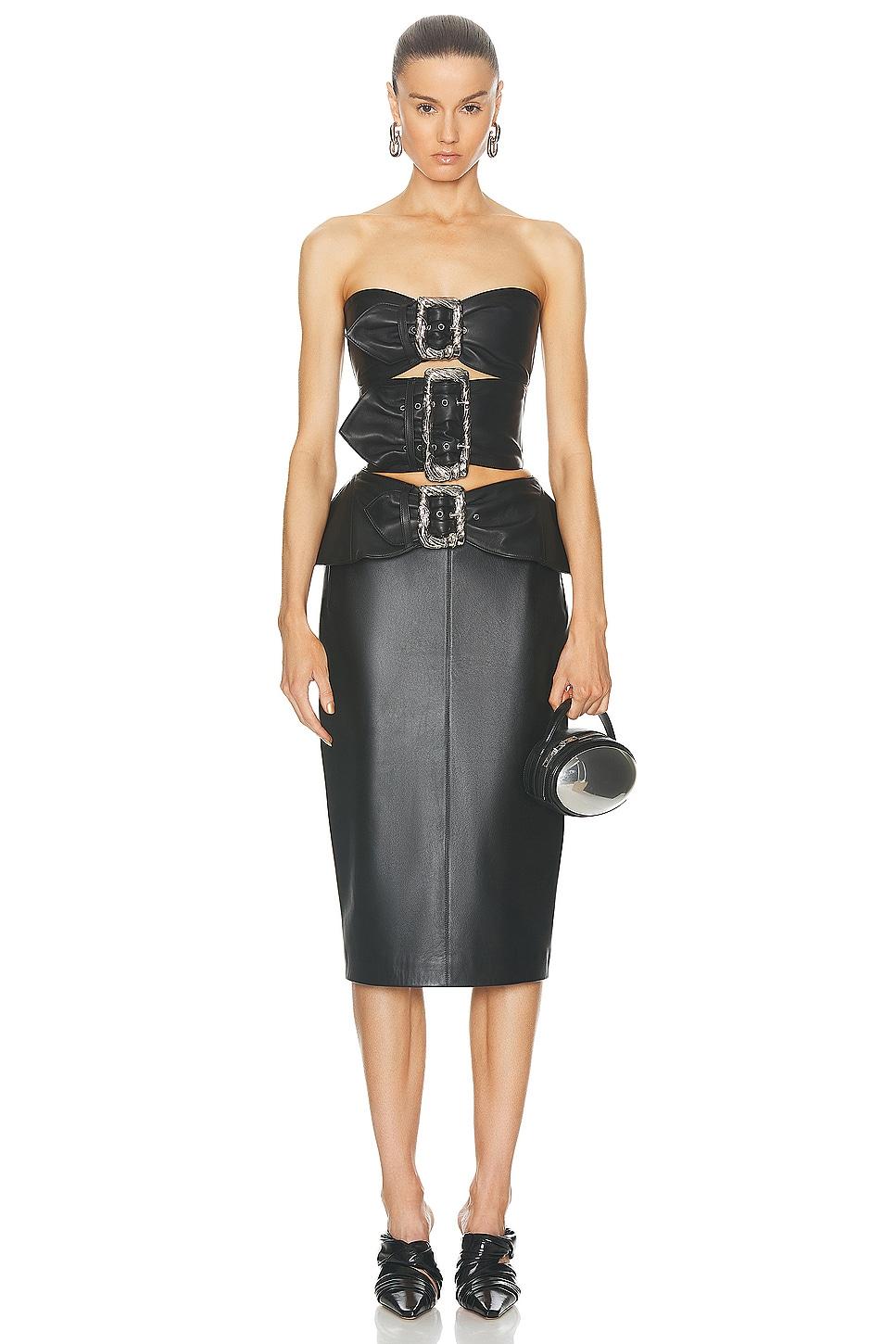 Leather Buckle Top Product Image