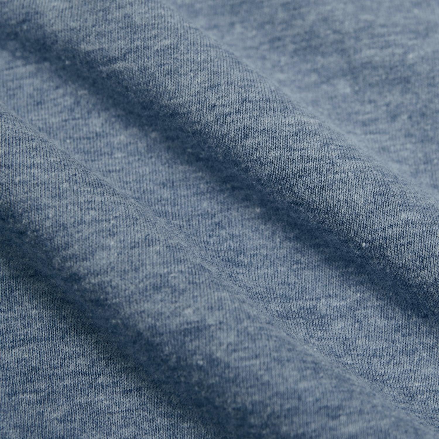 Heather Indigo Classic Long Sleeve Crew Neck Product Image