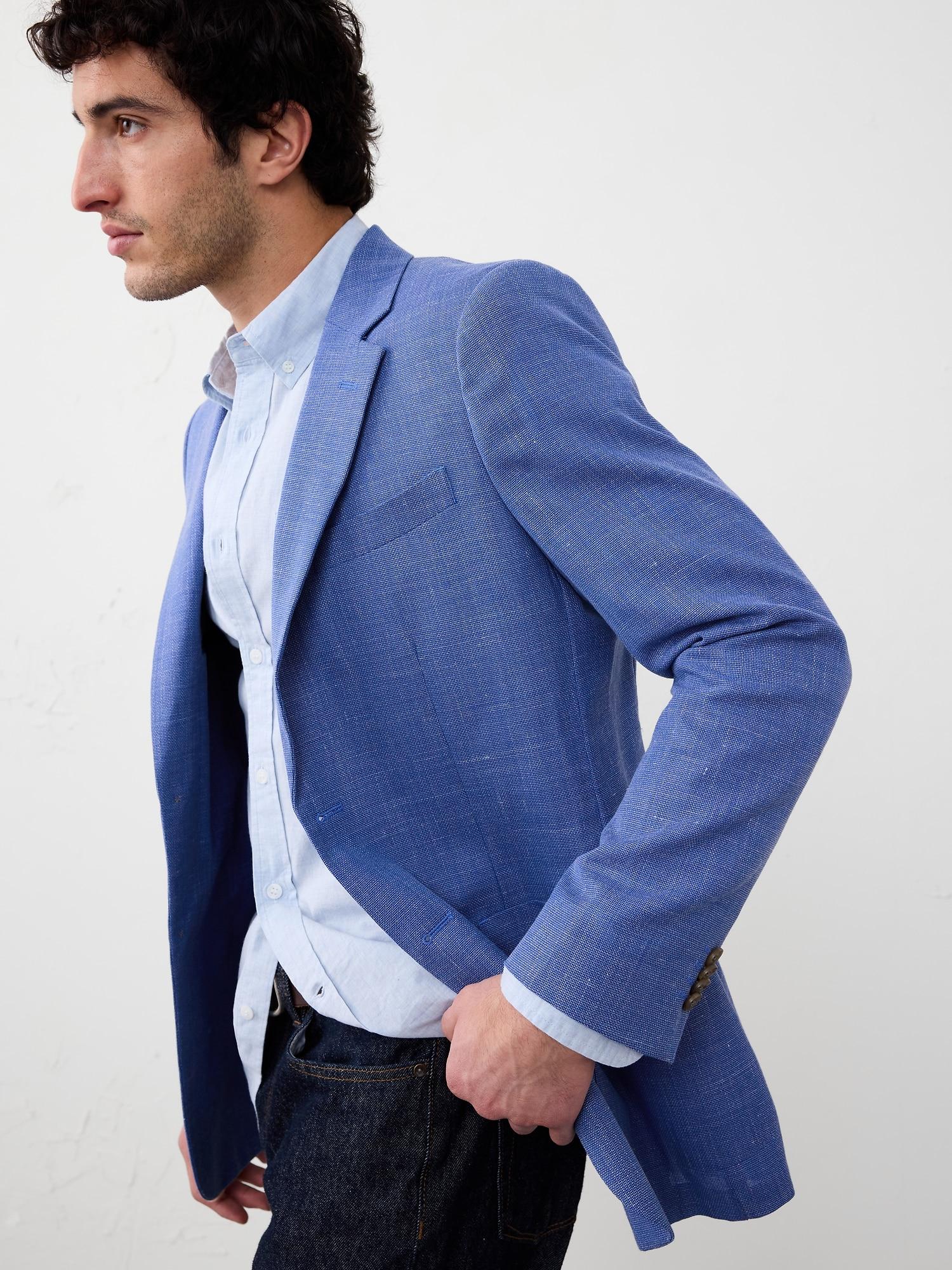 Tailored-Fit Textured Jacket Product Image