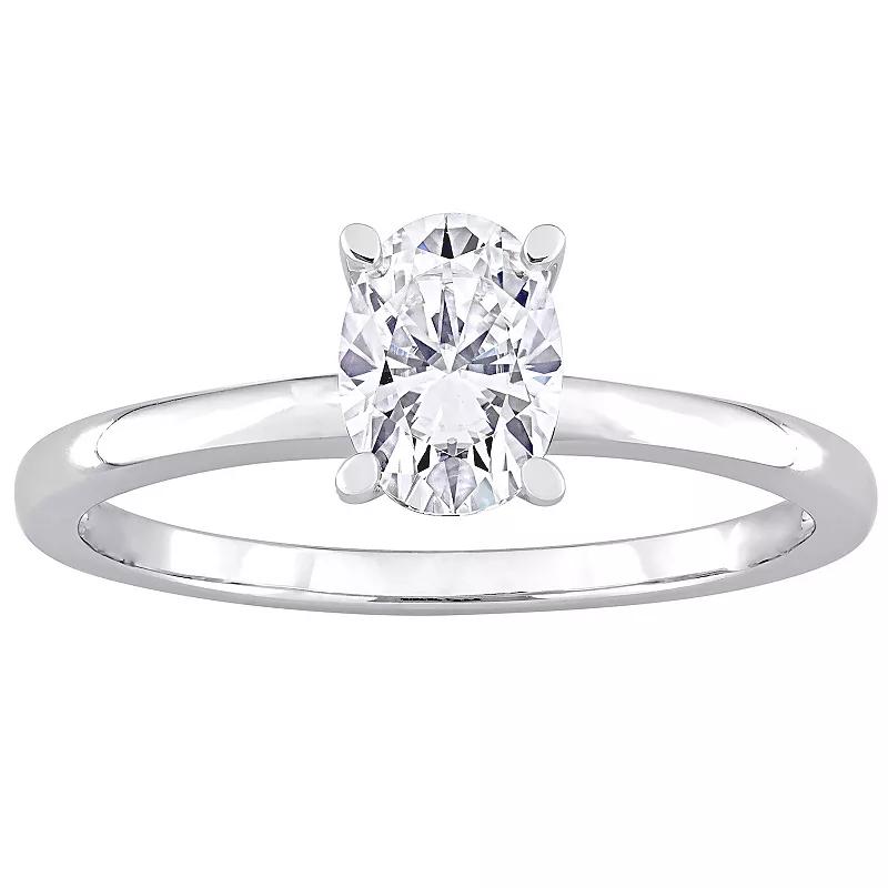 Stella Grace Sterling Silver Lab-Created Moissanite Solitaire Ring, Women's,  Product Image