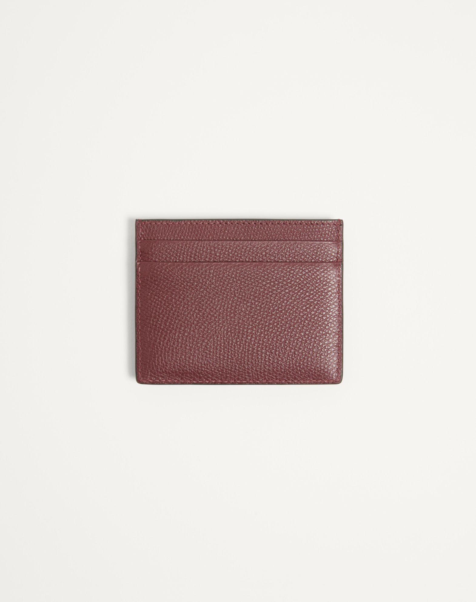 Valentino Garavani Vlogo Signature Cardholder In Grainy Calfskin Product Image