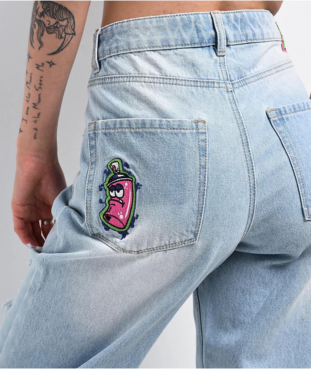 Empyre Tori Spray Can Moxie Wash Blue Jeans Product Image