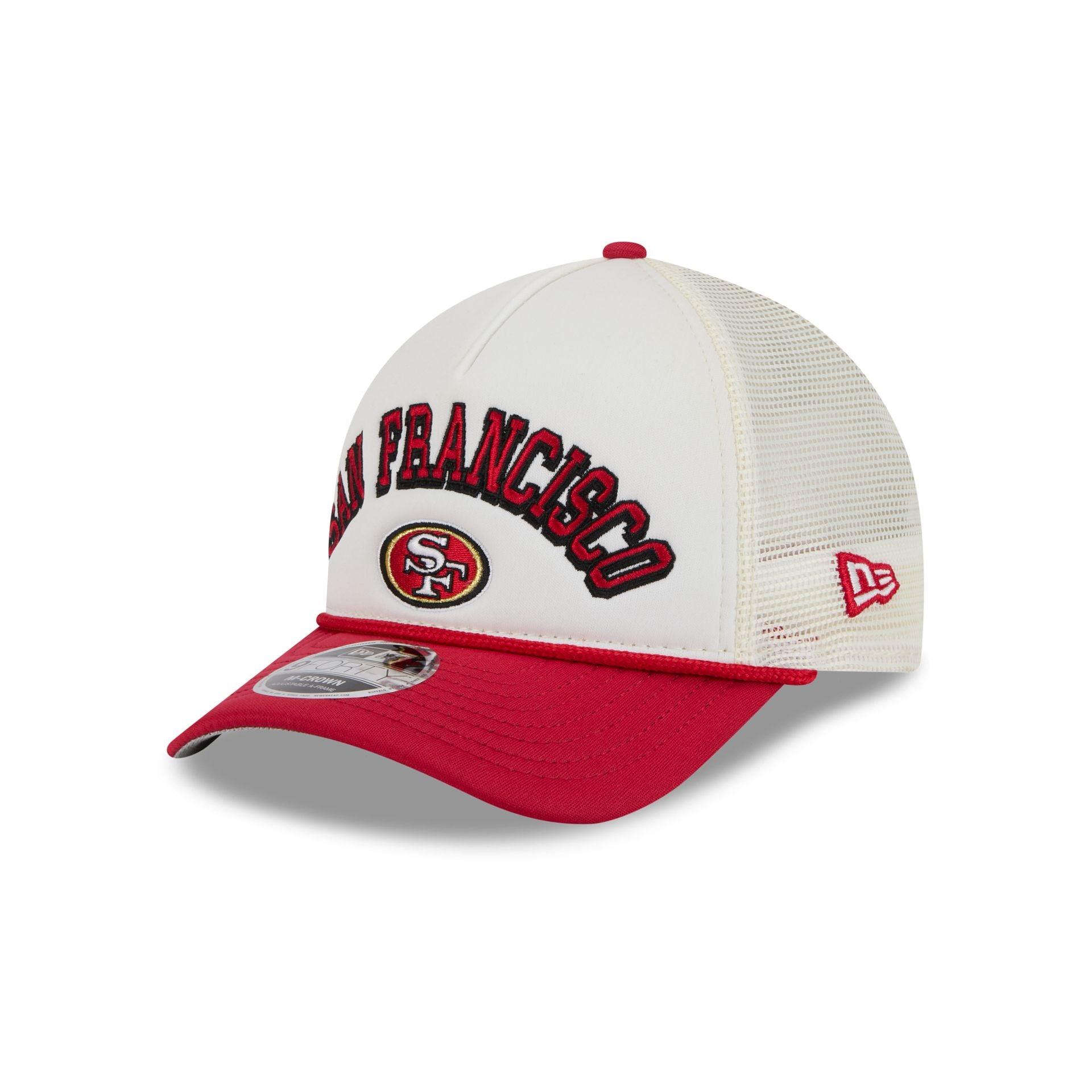 San Francisco 49ers Chrome Arch 9FORTY M-Crown A-Frame Trucker Hat Male Product Image