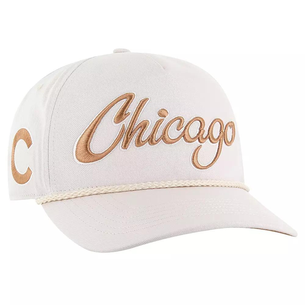 Men's '47 Cream Chicago Cubs Neutral Overhand Hitch Adjustable Hat, Beige Product Image