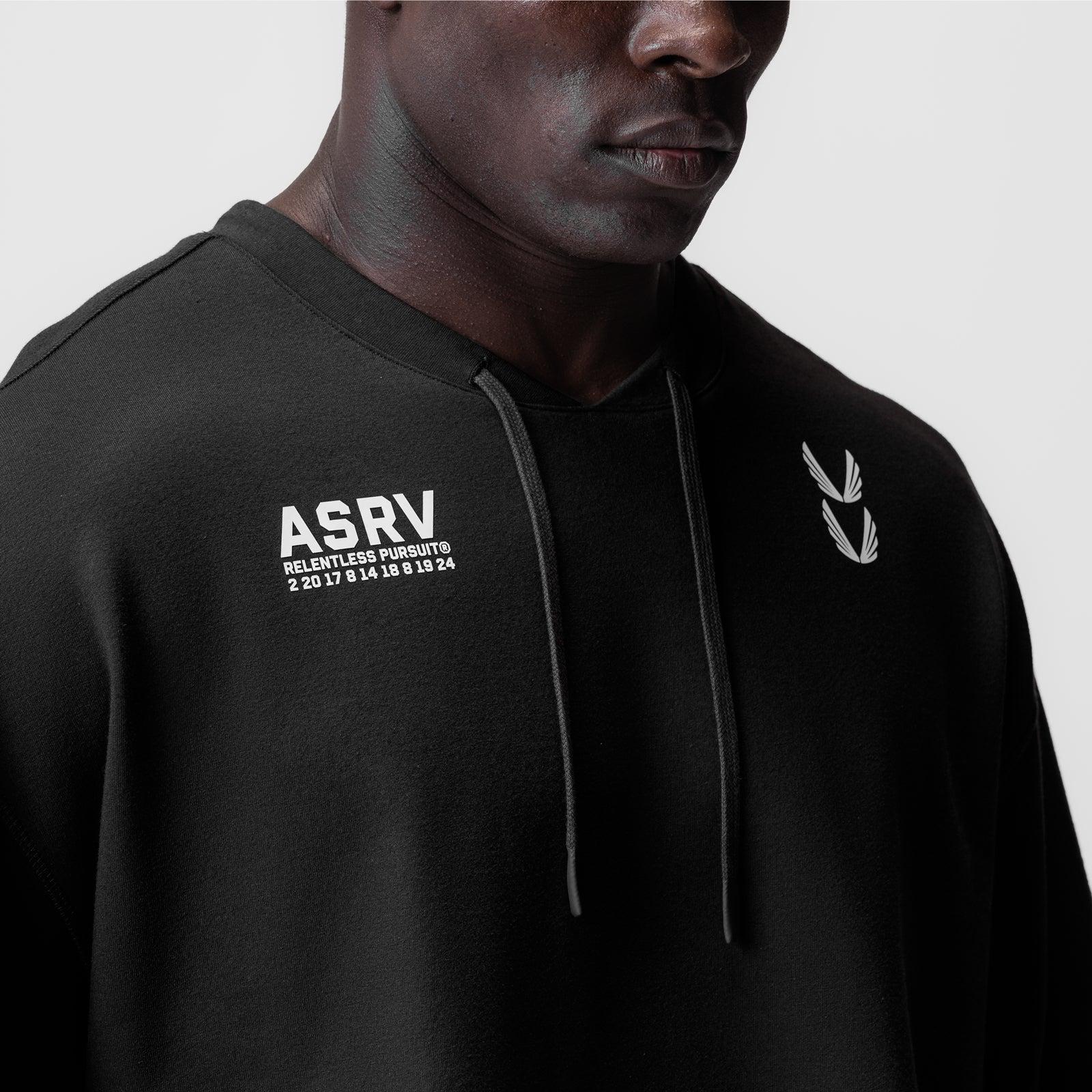 0945. Micro-Terry Warm-Up Tee - Black Product Image