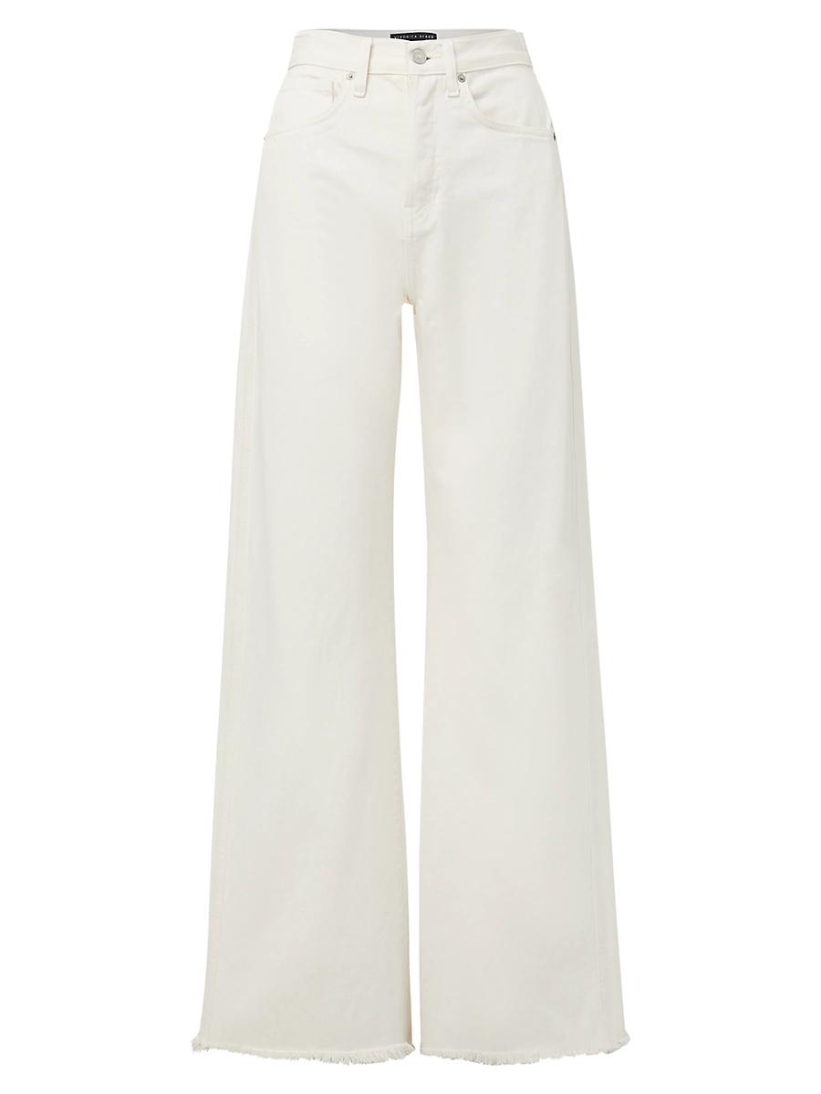 Womens Taylor High-Rise Wide-Leg Jeans Product Image