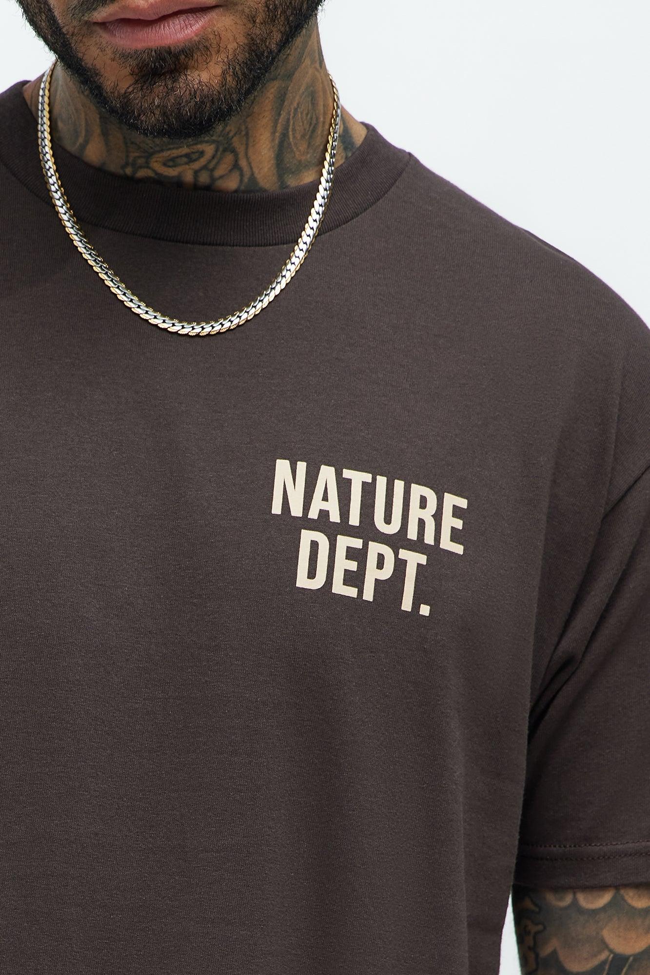 Nature Dept. Short Sleeve Tee - Brown Product Image