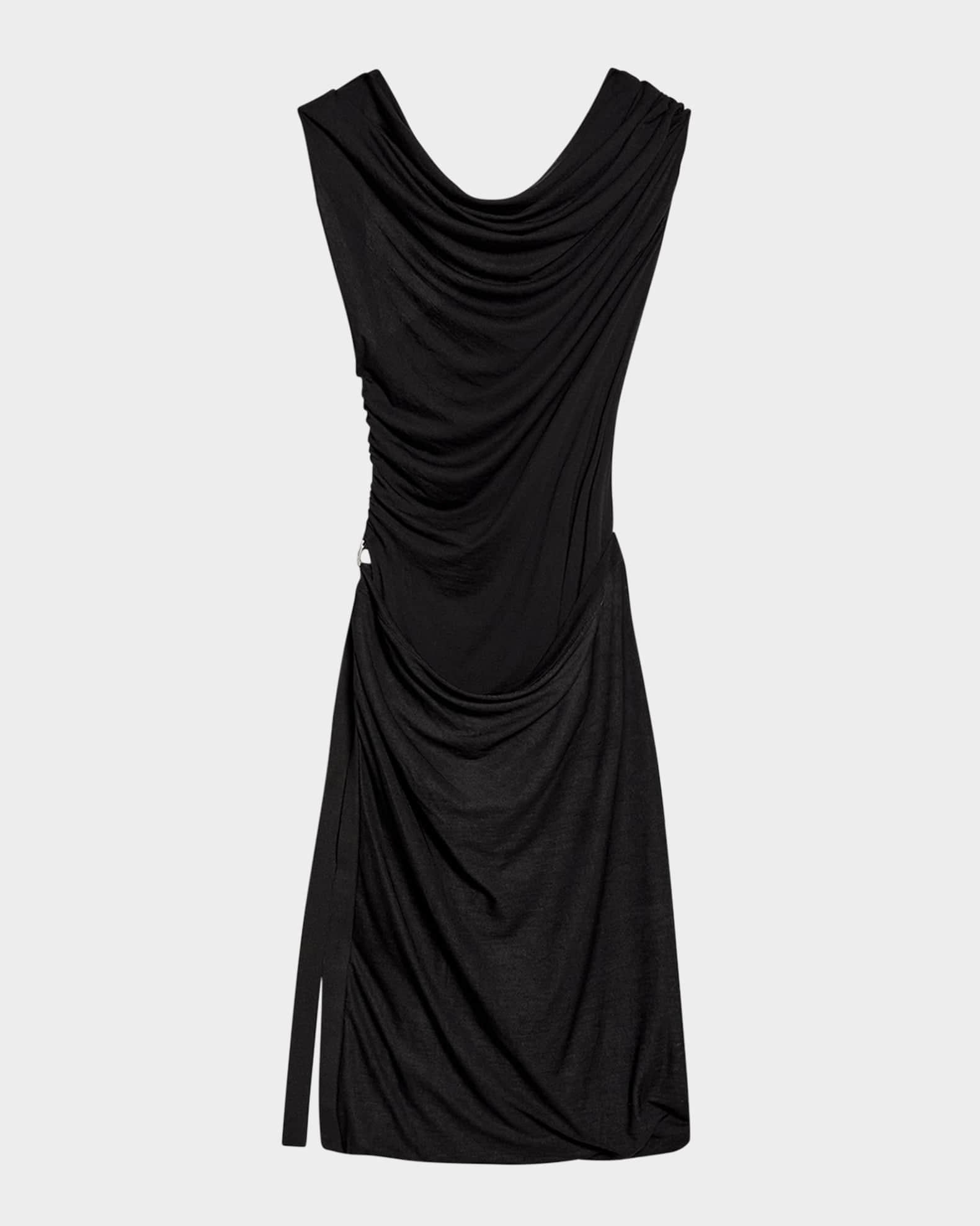 Sleeveless Draped Jersey Dress Product Image