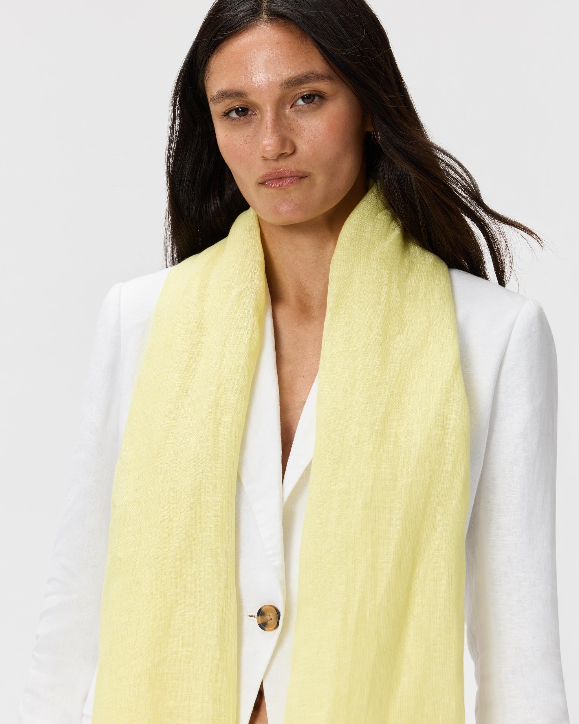 Quince | Women's 100% European Linen Scarf Product Image
