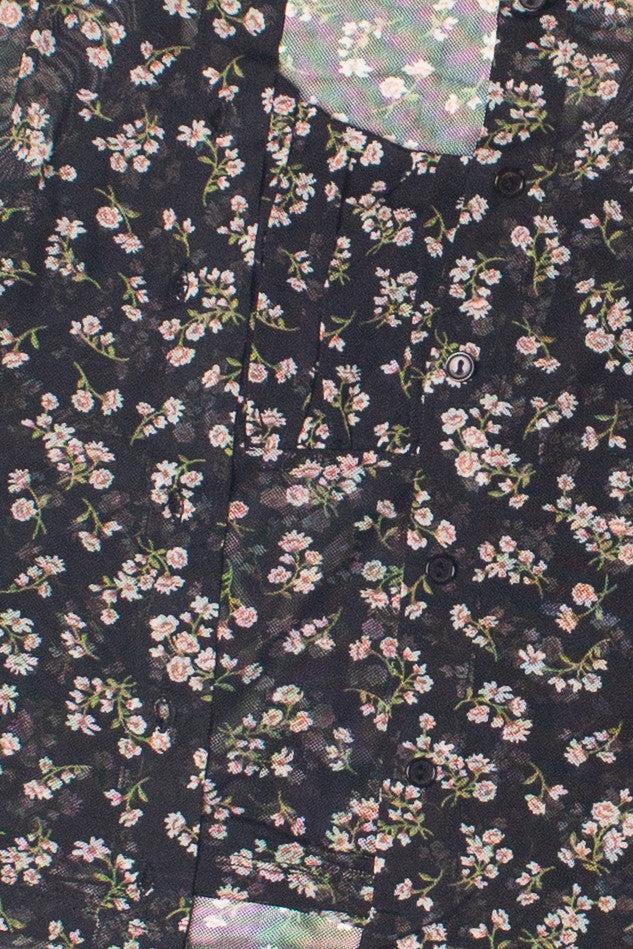 2 Piece Floral Mesh Top Set Product Image