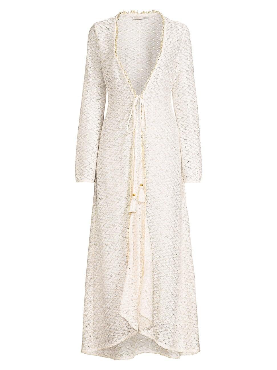 Womens Fatima Metallic Chevron Caftan Product Image