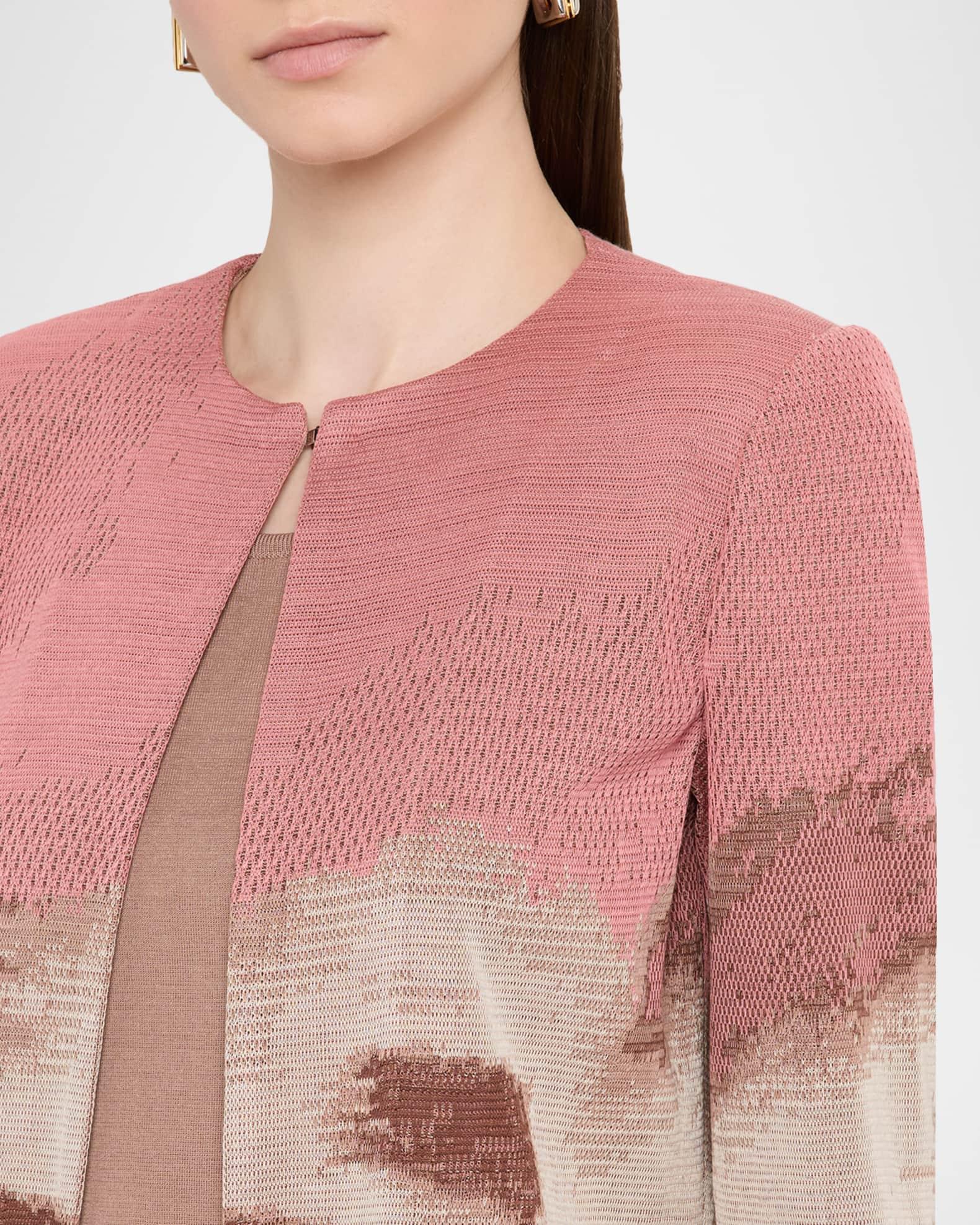 Heritage-Fit Landscape Pattern Knit Jacket Product Image